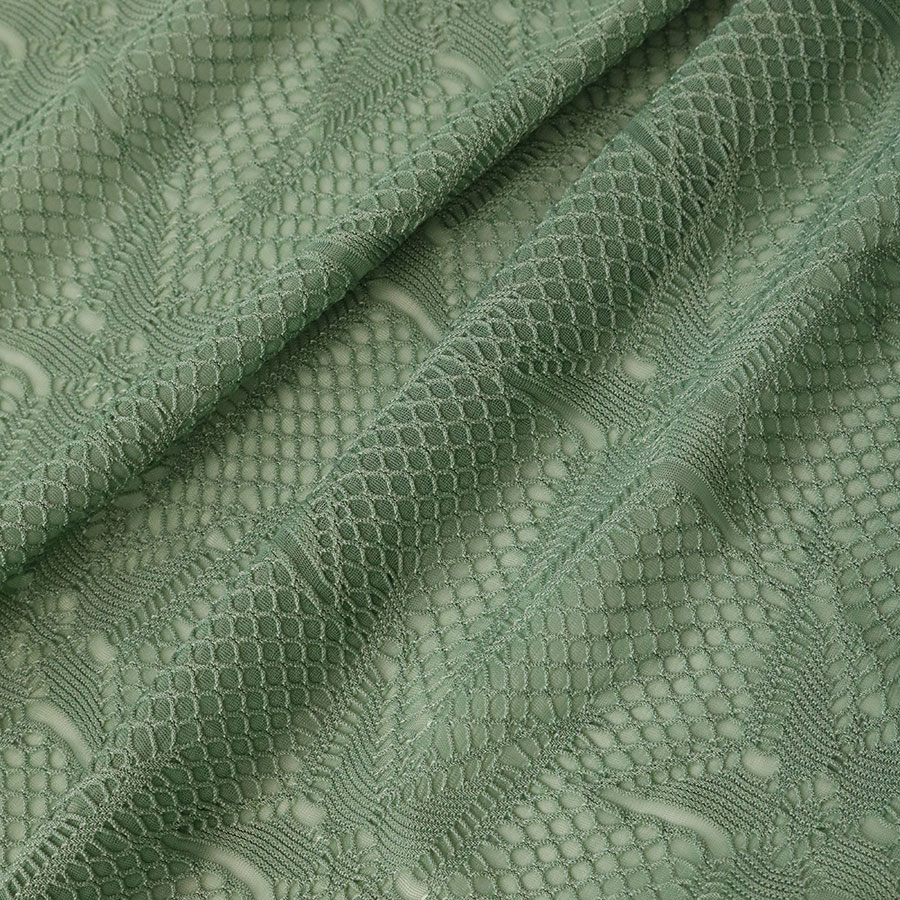 Luxury Spandex Dark Green Polyester Simer – Jacquard NWKD-6454 Dresses Fabric Tex Knitted China for Curtains and