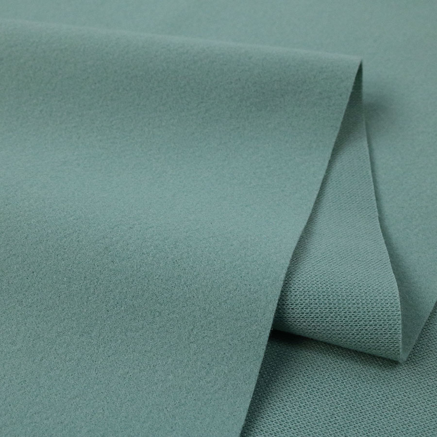 Wholesale 100% Polyester Mint Green Solid Colour Crepe Knit Scuba Fabric -  China Knitting Fabric and Scuba Fabric price