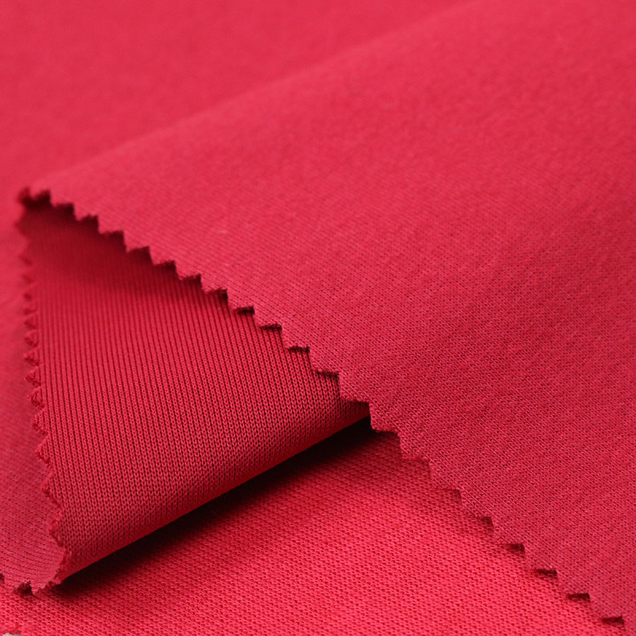 Chinese Red Hygroscopic Sweat Releasing Cotton Scuba Fabric for ...
