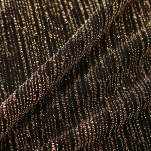 Wholesale Metallic Hot Selling Gold Wire  Knit Fabric for Night Dress T-SHIFT NWKD-8971