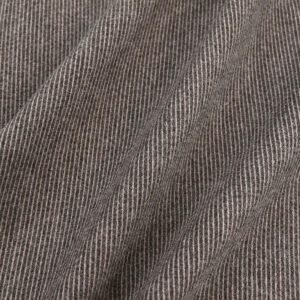 100% Polyester Gray 570 Pinstripe Heavy Melton Knitting Fabric For Winter Coat Shirts and Autuwn Jacket NWKD-8586